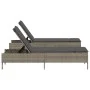 Tumbonas con cojines 2 unidades ratán sintético gris de , Tumbonas - Ref: Foro24-3261589, Precio: 282,17 €, Descuento: %