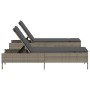 Tumbonas con cojines 2 unidades ratán sintético gris de , Tumbonas - Ref: Foro24-3261589, Precio: 285,55 €, Descuento: %