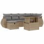 Set sofás de jardín 7 piezas y cojines ratán sintético beige de , Conjuntos de jardín - Ref: Foro24-3275139, Precio: 488,85 €...