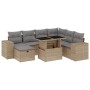 Set de sofás de jardín y cojines 8 piezas ratán sintético beige de , Conjuntos de jardín - Ref: Foro24-3275319, Precio: 555,9...