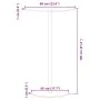 Mesa de jardín redonda acero negro Ø60x105 cm de , Mesas de jardín - Ref: Foro24-4009309, Precio: 128,10 €, Descuento: %