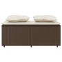 Set comedor de jardín 3 piezas y cojines ratán sintético marrón de , Conjuntos de jardín - Ref: Foro24-4003903, Precio: 246,0...