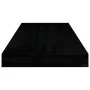 Estante flotante de pared 2 uds MDF negro brillo 60x23,5x3,8 cm de vidaXL, Estantes y estanterías - Ref: Foro24-323770, Preci...