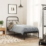 Estructura de cama con cabecero metal negro 75x190 cm de , Camas y somieres - Ref: Foro24-377107, Precio: 61,27 €, Descuento: %