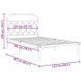 Estructura de cama con cabecero metal negro 107x203 cm de , Camas y somieres - Ref: Foro24-377113, Precio: 86,71 €, Descuento: %