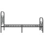 Estructura de cama con cabecero y estribo metal negro 80x200 cm de , Camas y somieres - Ref: Foro24-377126, Precio: 82,79 €, ...