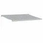 Toldo retráctil aluminio y tela gris antracita y blanco 4x3 m de , Toldos - Ref: Foro24-3216125, Precio: 908,90 €, Descuento: %