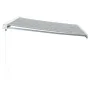 Toldo retráctil aluminio y tela gris antracita y blanco 4x3 m de , Toldos - Ref: Foro24-3216125, Precio: 908,90 €, Descuento: %