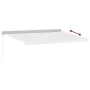 Toldo retráctil aluminio y tela gris antracita y blanco 4x3 m de , Toldos - Ref: Foro24-3216125, Precio: 908,90 €, Descuento: %