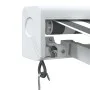 Toldo retráctil aluminio y tela gris antracita y blanco 4x3 m de , Toldos - Ref: Foro24-3216125, Precio: 908,90 €, Descuento: %