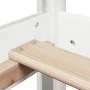Set de cama y banco con techo madera de pino blanco 100x200 cm de , Camas y somieres - Ref: Foro24-3282172, Precio: 333,83 €,...