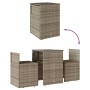 Sillas y mesita de jardín con cojines 3 piezas ratán PE gris de , Conjuntos de jardín - Ref: Foro24-4003871, Precio: 195,64 €...