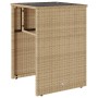 Sillas y mesita de jardín 3 piezas ratán sintético cojín beige de , Conjuntos de jardín - Ref: Foro24-4003873, Precio: 195,50...