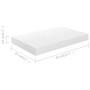 Estante flotante de pared 4 uds MDF blanco brillo 40x23x3,8 cm de vidaXL, Estantes y estanterías - Ref: Foro24-323744, Precio...