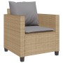 Sillas y mesita de jardín 3 piezas ratán sintético cojín beige de , Conjuntos de jardín - Ref: Foro24-4003899, Precio: 237,73...