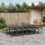 Set comedor de jardín con cojines 13 pzas ratán sintético negro de , Conjuntos de jardín - Ref: Foro24-3295027, Precio: 949,9...