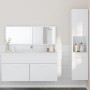 Juego de muebles de baño 3 pzas madera contrachapada blanco de , Muebles de baño - Ref: Foro24-3308526, Precio: 128,49 €, Des...
