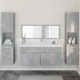 Juego muebles de baño 4 pzas madera contrachapada gris hormigón de , Muebles de baño - Ref: Foro24-3308539, Precio: 221,28 €,...