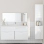 Set muebles de baño 3 piezas madera contrachapada blanco brillo de , Muebles de baño - Ref: Foro24-3308530, Precio: 145,10 €,...