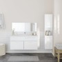 Set muebles de baño 3 piezas madera contrachapada blanco brillo de , Muebles de baño - Ref: Foro24-3308530, Precio: 145,10 €,...