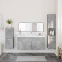 Juego muebles de baño 4 pzas madera contrachapada gris hormigón de , Muebles de baño - Ref: Foro24-3308524, Precio: 180,68 €,...