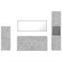 Juego muebles de baño 4 pzas madera contrachapada gris hormigón de , Muebles de baño - Ref: Foro24-3308524, Precio: 180,68 €,...