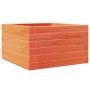 Jardinera de madera maciza de pino marrón cera 40x40x23 cm de , Maceteros y jardineras - Ref: Foro24-847180, Precio: 54,63 €,...