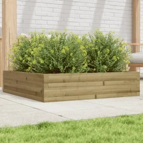 Jardinera madera de pino impregnada 100x100x23 cm de , Maceteros y jardineras - Ref: Foro24-847212, Precio: 104,10 €, Descuen...