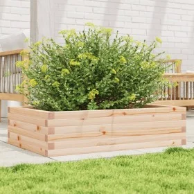 Jardinera de madera maciza de pino 90x60x23 cm de , Maceteros y jardineras - Ref: Foro24-847233, Precio: 62,40 €, Descuento: %