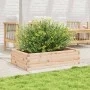 Jardinera de madera maciza de pino 90x60x23 cm de , Maceteros y jardineras - Ref: Foro24-847233, Precio: 62,40 €, Descuento: %