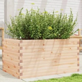 Jardinera de madera maciza de pino 90x60x45,5 cm de , Maceteros y jardineras - Ref: Foro24-847278, Precio: 103,49 €, Descuent...