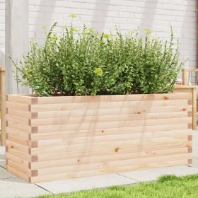 Jardinera de madera maciza de pino 110x40x45,5 cm de , Maceteros y jardineras - Ref: Foro24-847273, Precio: 115,28 €, Descuen...