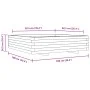 Jardinera de madera de pino impregnada 100x100x26,5 cm de , Maceteros y jardineras - Ref: Foro24-847322, Precio: 115,52 €, De...