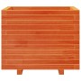 Jardinera madera maciza de pino marrón cera 60x60x49,5 cm de , Maceteros y jardineras - Ref: Foro24-847360, Precio: 127,17 €,...