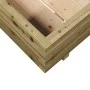 Jardinera de madera de pino impregnada 90x90x26,5 cm de , Maceteros y jardineras - Ref: Foro24-847317, Precio: 103,01 €, Desc...