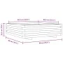 Jardinera de madera de pino impregnada 90x90x26,5 cm de , Maceteros y jardineras - Ref: Foro24-847317, Precio: 103,01 €, Desc...