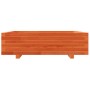 Jardinera de madera maciza de pino marrón cera 90x90x26,5 cm de , Maceteros y jardineras - Ref: Foro24-847315, Precio: 115,26...