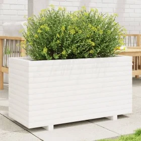 Jardinera madera maciza de pino blanco 90x40x49,5 cm de , Maceteros y jardineras - Ref: Foro24-847374, Precio: 135,37 €, Desc...