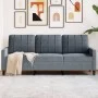 Dreisitzer-Sofa aus dunkelgrauem Samt, 180 cm von , Sofas - Ref: Foro24-4007635, Preis: 253,56 €, Rabatt: %