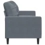 Dreisitzer-Sofa aus dunkelgrauem Samt, 180 cm von , Sofas - Ref: Foro24-4007635, Preis: 253,56 €, Rabatt: %