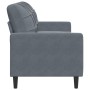 Sofá de 3 plazas terciopelo gris oscuro 180 cm de , Sofás - Ref: Foro24-4007635, Precio: 255,90 €, Descuento: %