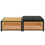 Mesa de jardín con taburete madera maciza de acacia de , Sofás modulares de exterior - Ref: Foro24-367643, Precio: 186,92 €, ...