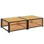 Mesa de jardín con taburete madera maciza de acacia de , Sofás modulares de exterior - Ref: Foro24-367643, Precio: 186,92 €, ...