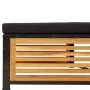 Mesa de jardín con taburete madera maciza de acacia de , Sofás modulares de exterior - Ref: Foro24-367643, Precio: 186,92 €, ...