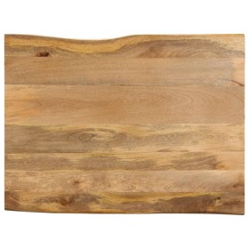 Tablero de mesa borde natural madera maciza mango 90x80x2,5 cm de , Tableros para mesas - Ref: Foro24-370723, Precio: 92,24 €...