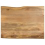Tablero de mesa borde natural madera maciza mango 90x80x2,5 cm de , Tableros para mesas - Ref: Foro24-370723, Precio: 92,24 €...