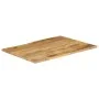 Tablero de mesa borde natural madera maciza mango 90x80x2,5 cm by , Table tops - Ref: Foro24-370723, Price: 90,77 €, Discount: %