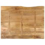 Tablero de mesa borde natural madera maciza mango 90x80x2,5 cm de , Tableros para mesas - Ref: Foro24-370723, Precio: 92,24 €...