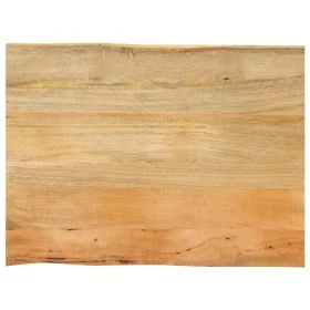 Tablero de mesa borde natural madera maciza mango 80x60x3,8 cm by , Table tops - Ref: Foro24-370740, Price: 78,81 €, Discount: %
