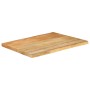 Tablero de mesa borde natural madera maciza mango 80x60x3,8 cm de , Tableros para mesas - Ref: Foro24-370740, Precio: 80,19 €...